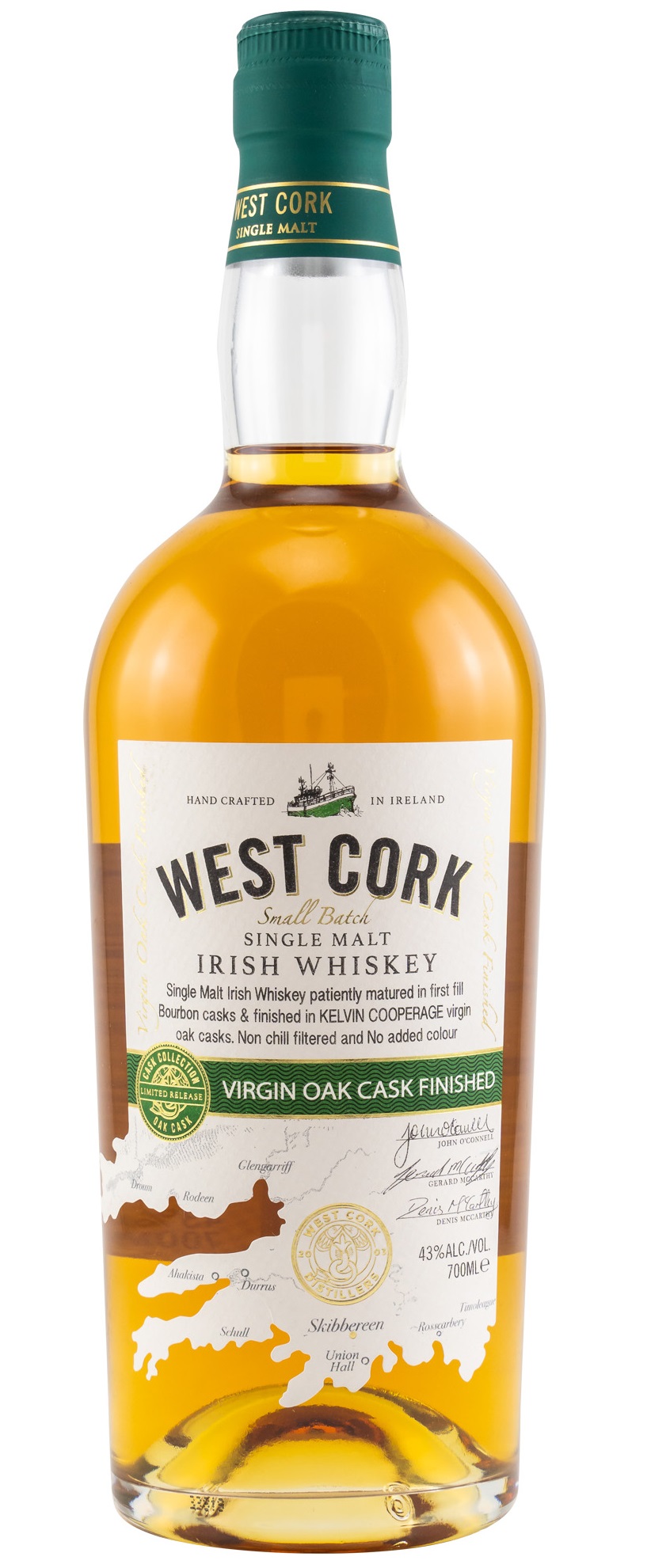 West Cork Virgin Oak Cask Finish 43.0% 0,7l